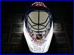 New Vtg 1995 Budweiser Bud Ice Beer Neon Hockey Mask In Motion Bar Sign Light A+