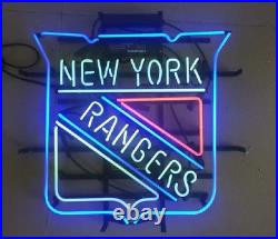 New York Rangers Beer Man Cave Bar Lamp Neon Light Sign 20x20
