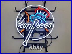New York Yankees Baseball 20x16 Neon Lamp Light Sign Beer Wall Decor Bar