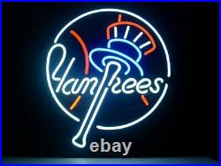 New York Yankees Neon Light Sign 20x16 Beer Lamp Real Glass Decor Artwork Bar
