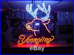 New Yuengling Deer Gift Wall Decor Beer Real Glass Neon Sign 19x15