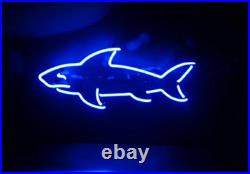 Ocean Shark Neon Sign Light Beer Bar Pub Wall Hanging Handcraft Artwork 20