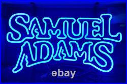 Official Samuel Adams Boston Beer 26x 16 Blue Neon Bar Light Sign NEW