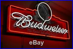 Officially Licensed Budweiser Beer Neon Light Up Sign 49 Long Bar Anheuser