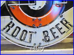 Old A&W Root Beer Sign with Neon 60 Diameter SSTN Neon Sign