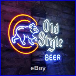 Old Style Beer Bar Neon Sign Light Pub Store Canteen Vintage Man Cave Wall Party