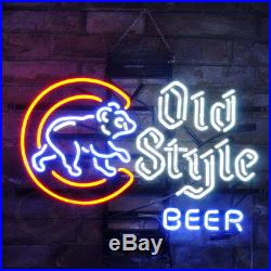 Old Style Beer Bar Neon Sign Light Pub Store Canteen Vintage Man Cave Wall Party