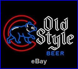 Old Style Beer Chicago Cubs Baseball MLB Neon Sign 20x16 H604