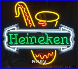 Original Heineken Saxophone Neon Beer Sign Bar Light