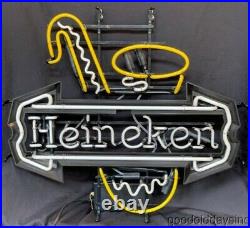 Original Heineken Saxophone Neon Beer Sign Bar Light