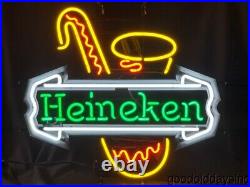 Original Heineken Saxophone Neon Beer Sign Bar Light