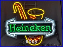 Original Heineken Saxophone Neon Beer Sign Bar Light