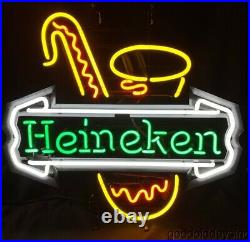 Original Heineken Saxophone Neon Beer Sign Bar Light