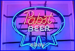 Pabst Beer Bar 20x16 Neon Light Sign Lamp Glass Pub Wall Decor Windows