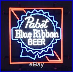 Pabst Blue Ribbon PBR LED Opti Neon Logo Beer Sign 15x15 Brand New In Box