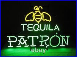 Patron Tequila Neon Sign Light Beer Bar Pub Windows Hanging Visual Art 24x20