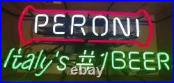 Peroni Italy #1 Beer Nastro Azzurro Neon Sign 20x10 Light Lamp Garage Bar SY