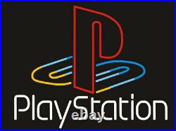 Playstation Logo 17x14 Neon Sign Light Lamp Beer Bar With Dimmer