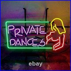Private Dances Live Nudes Neon Sign Light Lamp Visual Bar Beer Decor 20x16