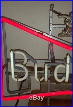 RARE ANTIQUE BUDWEISER BEER NEON BOWTIE BAR / RESTAURANT SIGN 27 x 15