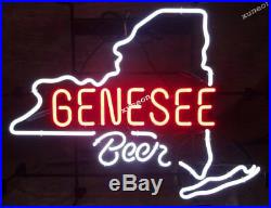 RARE Genesee Beer Rochester Beer Bar Light Real Neon Sign FAST FREE SHIPPING
