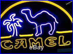 RARE New Camel Cigarette Tobacco Logo BEER BAR REAL NEON LIGHT SIGN Free Shiping