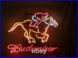 Race Horse Racing Sports Beer 19x15 Neon Light Sign Lamp Bar Wall Decor Art KH