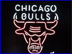 Rare Chicago Bulls Miller Genuine Draft Beer Neon Light Sign Large 29 X 22