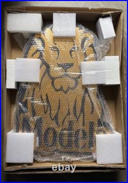 Rare NEW Modelo Gold Lion LED Blue Light Bar Neon Wood Sign Rare NEW Modelo Gold Lion LED Blue Light Bar Neon Wood Sign