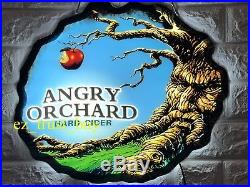 Rare New Angry Orchard Hard Cider Beer Logo Bar LED 3D Light Lamp Neon Sign 17