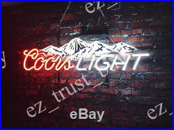 Rare New Coors Light Mountain Beer Light Lamp Bar Neon Sign 20 HD Vivid