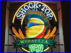 Rare New Shock Top Wheat IPA Beer Bar Light Neon Sign 24x20