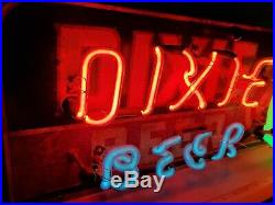 Rare Original Vintage Dixie Beer 45 Neon Sign Working New Orleans Beautiful