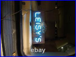 Rare leisy's fine beer neon sign, all original parts, works great heavy for size
