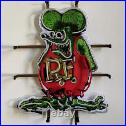 Rat Fink Mouse Neon Sign Beer Bar Pub Club Party Store Room Wall Decor 19x15