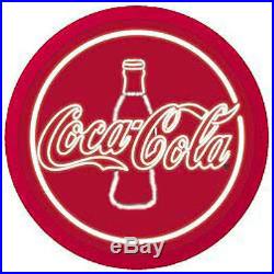 Red Classic COKE COCA COLA Bottle Sign Beer Neon Party Bar Light Lite 18 Round
