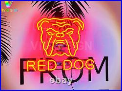Red Dog Beer Acrylic 20x16 Neon Light Sign Lamp Bar Pub Wall Decor Glass Party