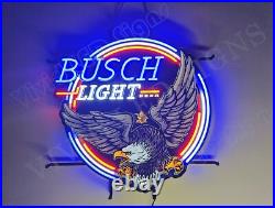 Retro Bald Eagle Beer Bar 24x20 Vivid LED Neon Sign Light With Dimmer