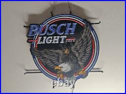 Retro Bald Eagle Beer Bar 24x20 Vivid LED Neon Sign Light With Dimmer