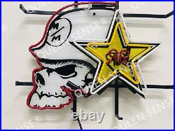 Rockstar Energy Drink Star 20x16 Neon Lamp Light Sign HD Vivid Printing