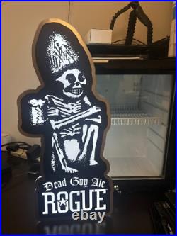 Rogue Dead Guy Bar Liquor Store Light LED Beer Sign Man Cave Decor Neon