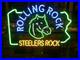 Rolling-Rock-Beer-Pittsburgh-Steelers-20x16-Neon-Light-Sign-Lamp-Real-Glass-01-sl