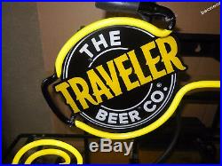 SAM ADAMS THE TRAVELER BEER CO. BEER BAR PUB NEON LIGHT SIGN Fast Shipping