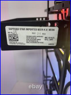 Sapporo Imported Beer Bar Neon Light Sign 24x20