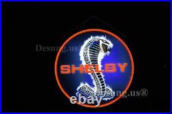 Shelby 3D LED Neon Sign Lamp Light 16x16 Hanging Nightlight Decor Beer EY