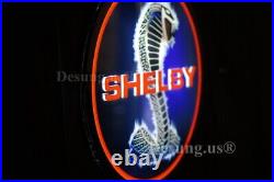 Shelby 3D LED Neon Sign Lamp Light 16x16 Hanging Nightlight Decor Beer EY