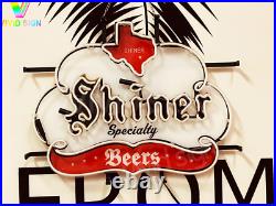 Shiner Beer Specialty Texas TX 20x16 Neon Light Lamp Sign HD Vivid Printing