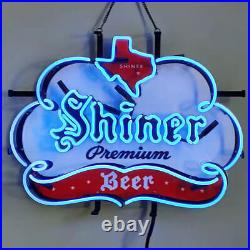 Shiner Bock Beer Texas 20x16 Neon Light Lamp Sign HD Vivid Printing