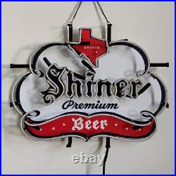 Shiner Bock Beer Texas 20x16 Neon Light Lamp Sign HD Vivid Printing