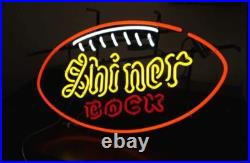 Shiner Bock Beer Texas Rugby Football 20x16 Neon Light Sign Lamp Wall Decor Shiner Bock Beer Texas Rugby Football 20x16 Neon Light Sign Lamp Wall Decor